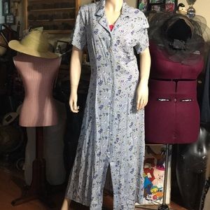 Floral Button-Down Maxi Dress